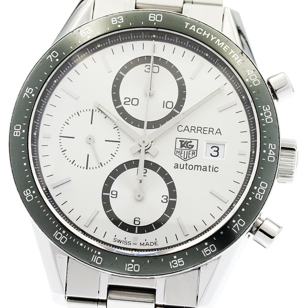 タグホイヤー カレラ デイト クロノグラフ CV2011 メンズ 【中古】