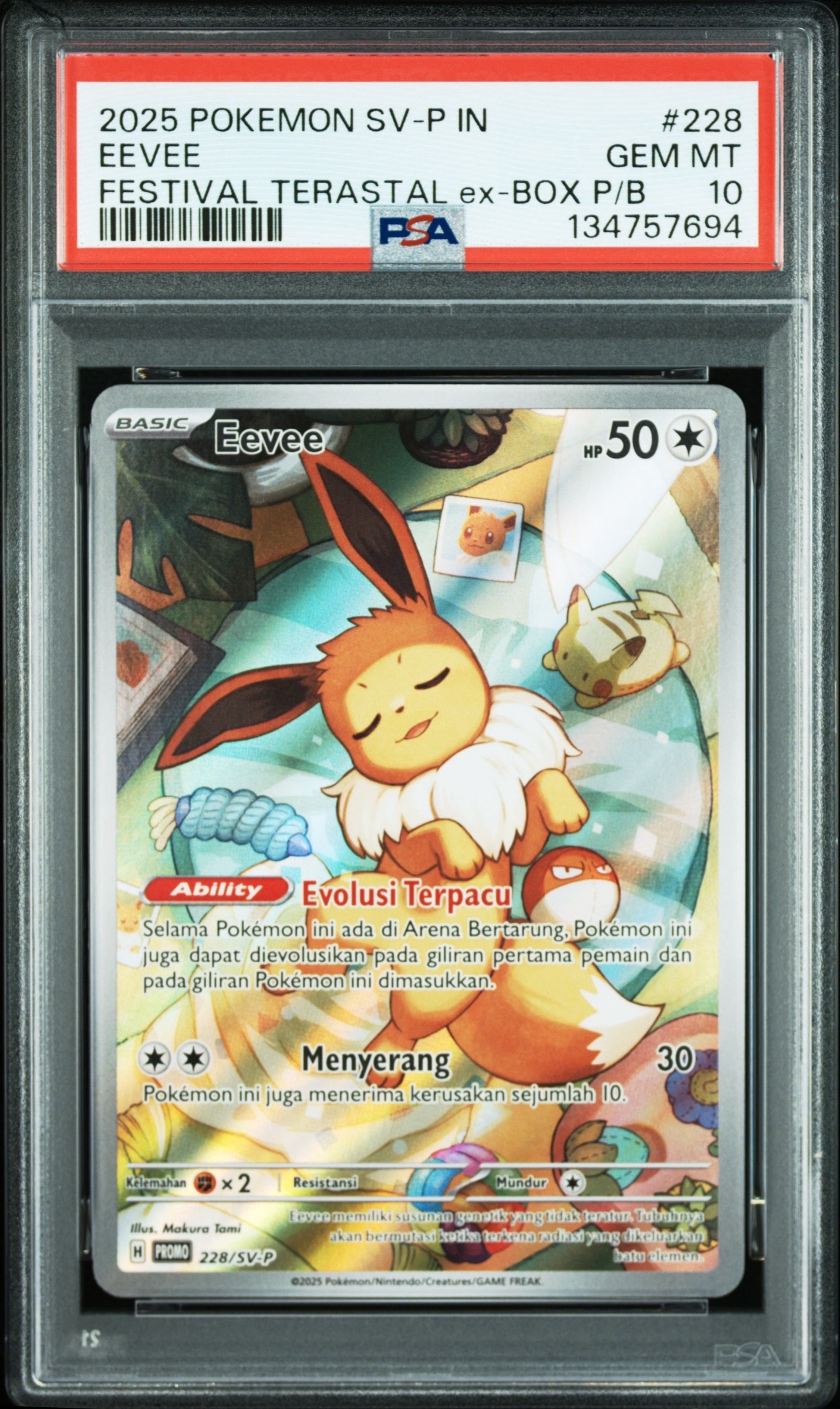 PSA10】イーブイ P [SVP EN 173]【英語版】(スカーレット&バイオレット