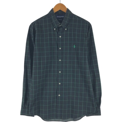 古着 ラルフローレン Ralph Lauren RALPH LAUREN GOLF 長袖 ボタンダウンチェックシャツ メンズL相当/eaa527823