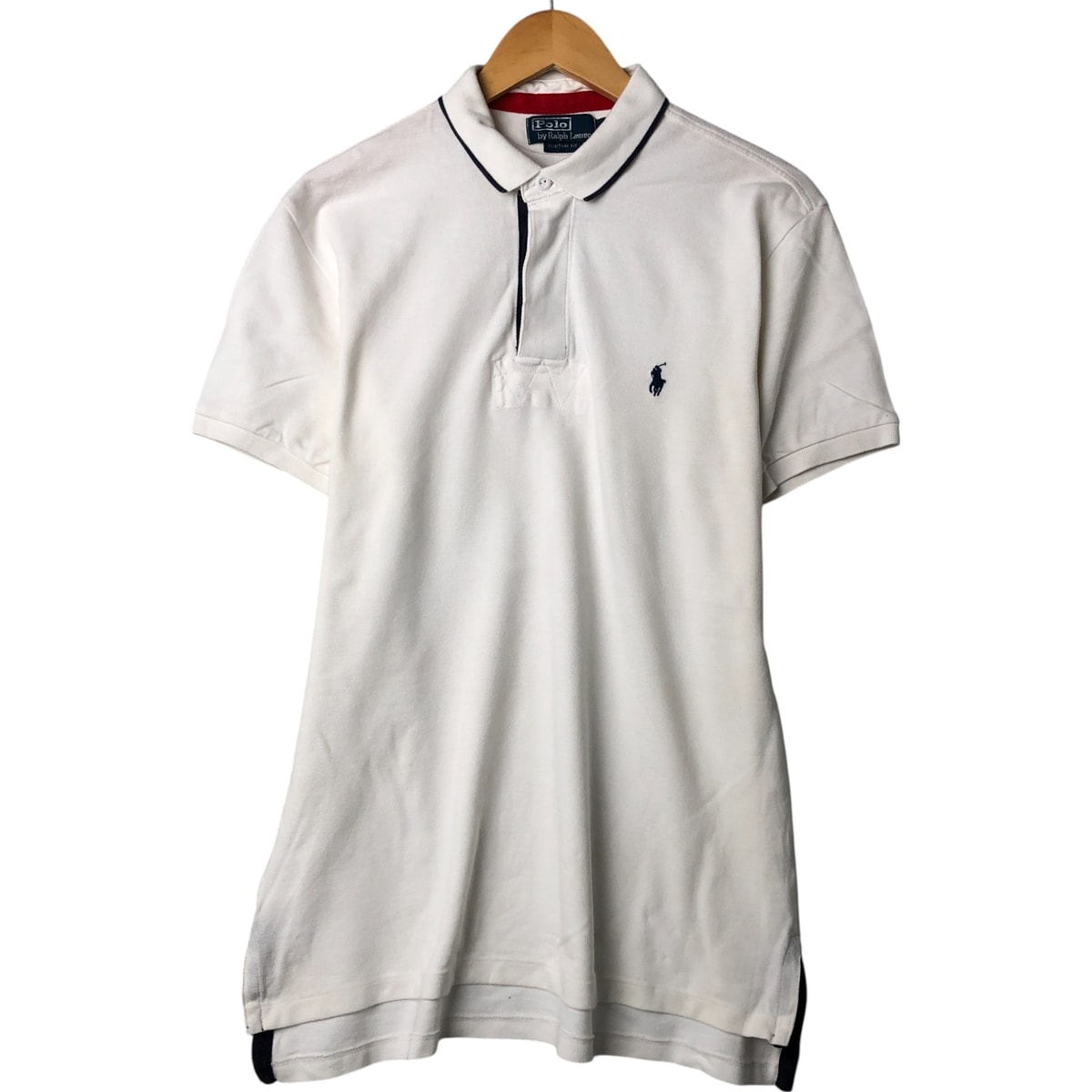 古着 ラルフローレン Ralph Lauren POLO by Ralph Lauren CUSTOM FIT 半袖 ラガーシャツ メンズL相当/eaa562469