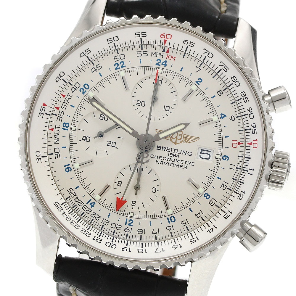 ブライトリング ナビタイマー ワールド A24322 メンズ 【中古】