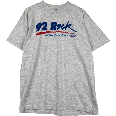 古着 ~90年代 フルーツオブザルーム FRUIT OF THE LOOM WGCX 92 Rock ラジオ局 アドバタイジングTシャツ USA製 メンズXL相当 ヴィンテージ/eaa616421
