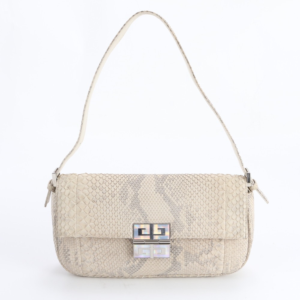 ■極美品 ジバンシー ワンショルダーショルダーバッグ パイソン レザー