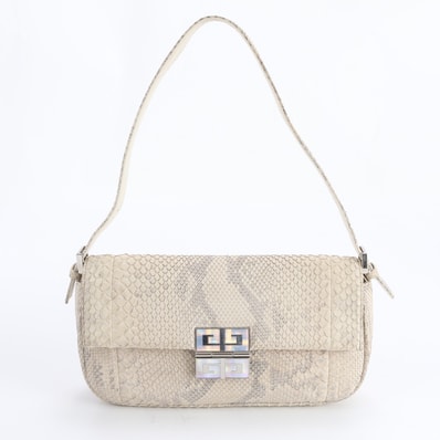 ■極美品 ジバンシー ワンショルダーショルダーバッグ パイソン レザー