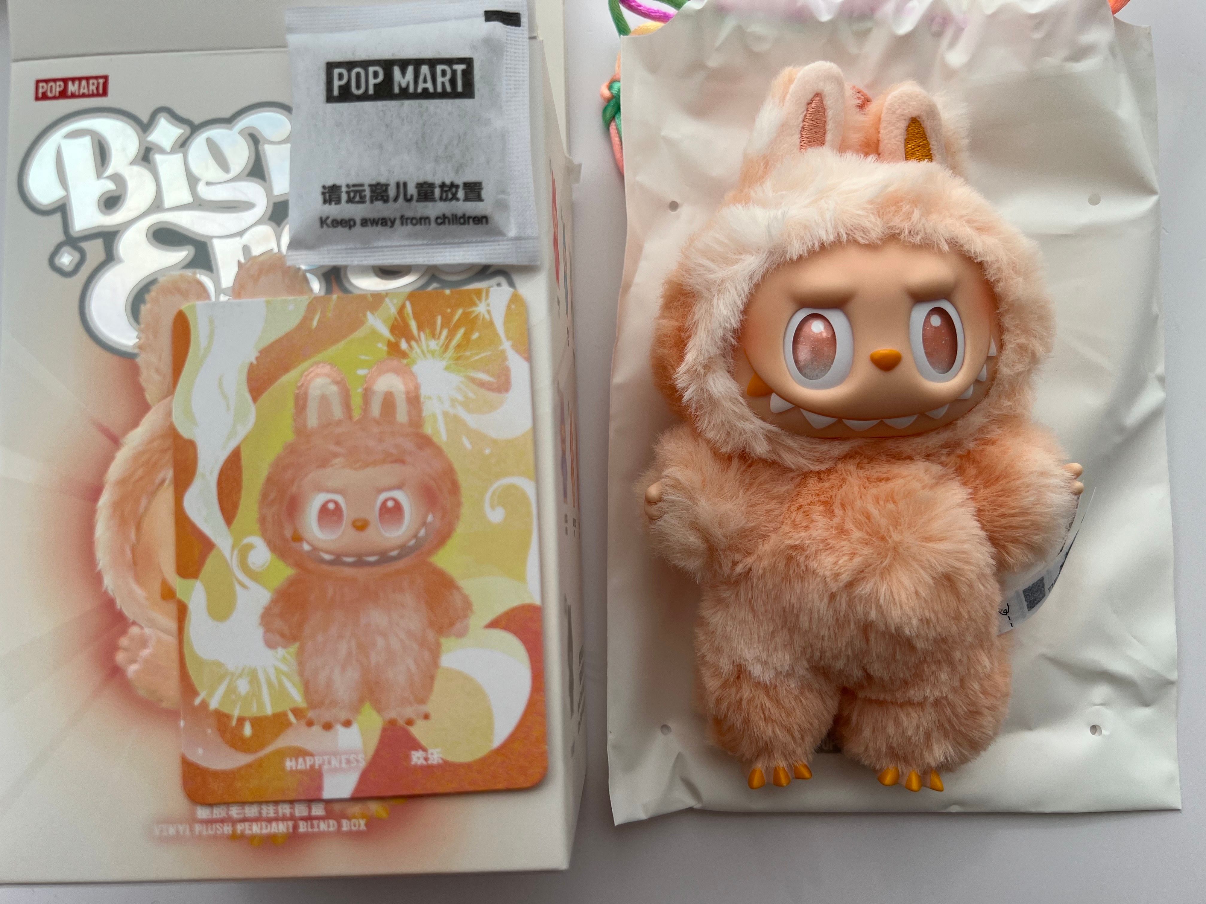 POP MART THE MONSTERS (LABUBU) Big into Energy Series Plush Pendant HAPPINESS
