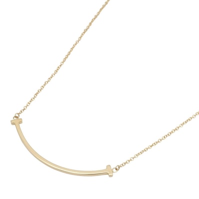 ティファニー TIFFANY&CO Tスマイル スモール ネックレス ネックレス ジュエリー K18(イエローゴールド) メンズ レディース ゴールド系 60011679 【中古】