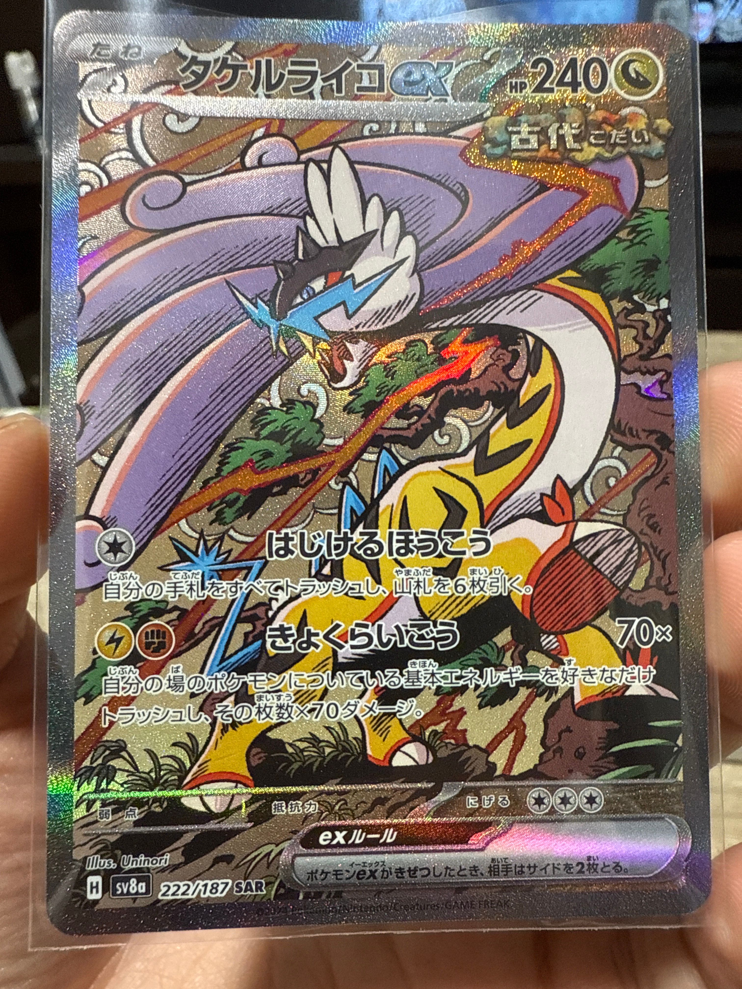 タケルライコex SAR [SV8a 222/187](ハイクラスパック「テラスタルフェスex」)