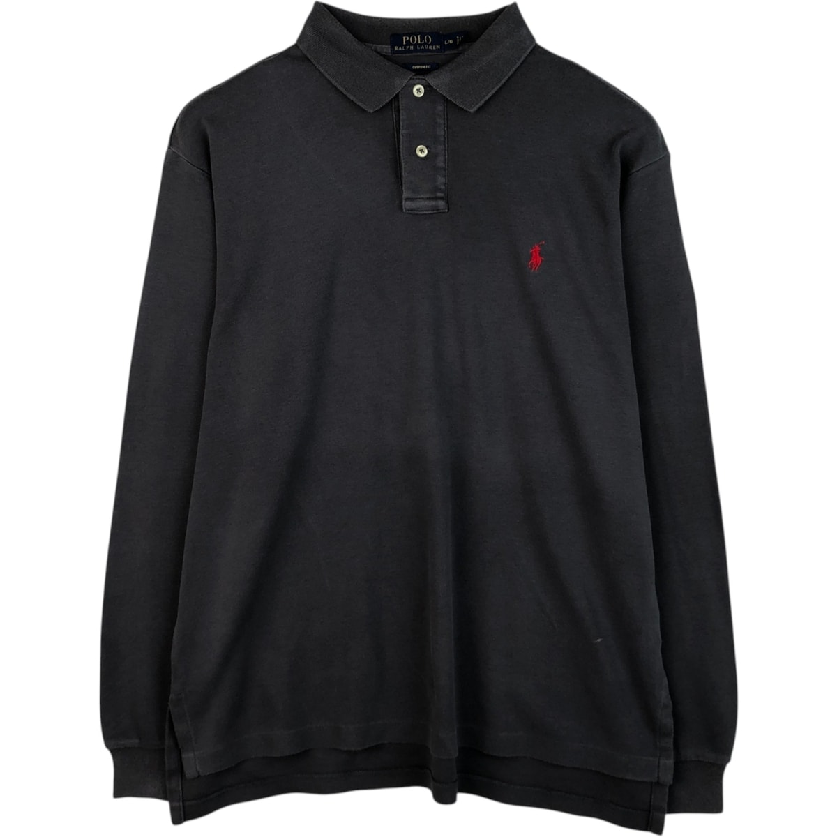 古着 ラルフローレン Ralph Lauren POLO RALPH LAUREN CUSTOM FIT 長袖 ポロシャツ メンズL相当/eaa619125
