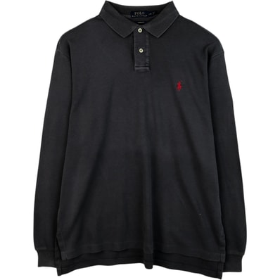 古着 ラルフローレン Ralph Lauren POLO RALPH LAUREN CUSTOM FIT 長袖 ポロシャツ メンズL相当/eaa619125