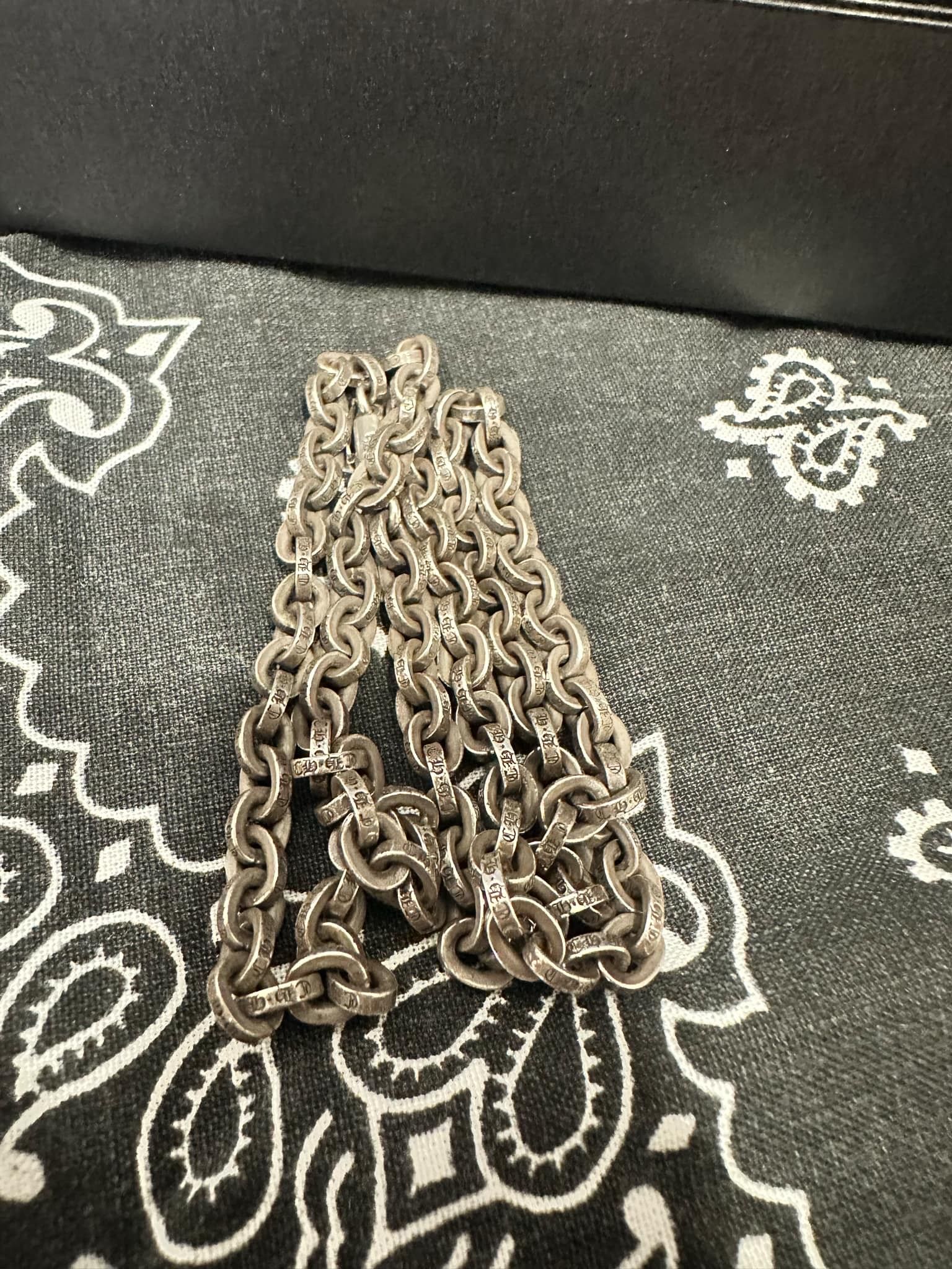 Chrome Hearts Paper Chain Necklace 45cm (18inch) "Silver"