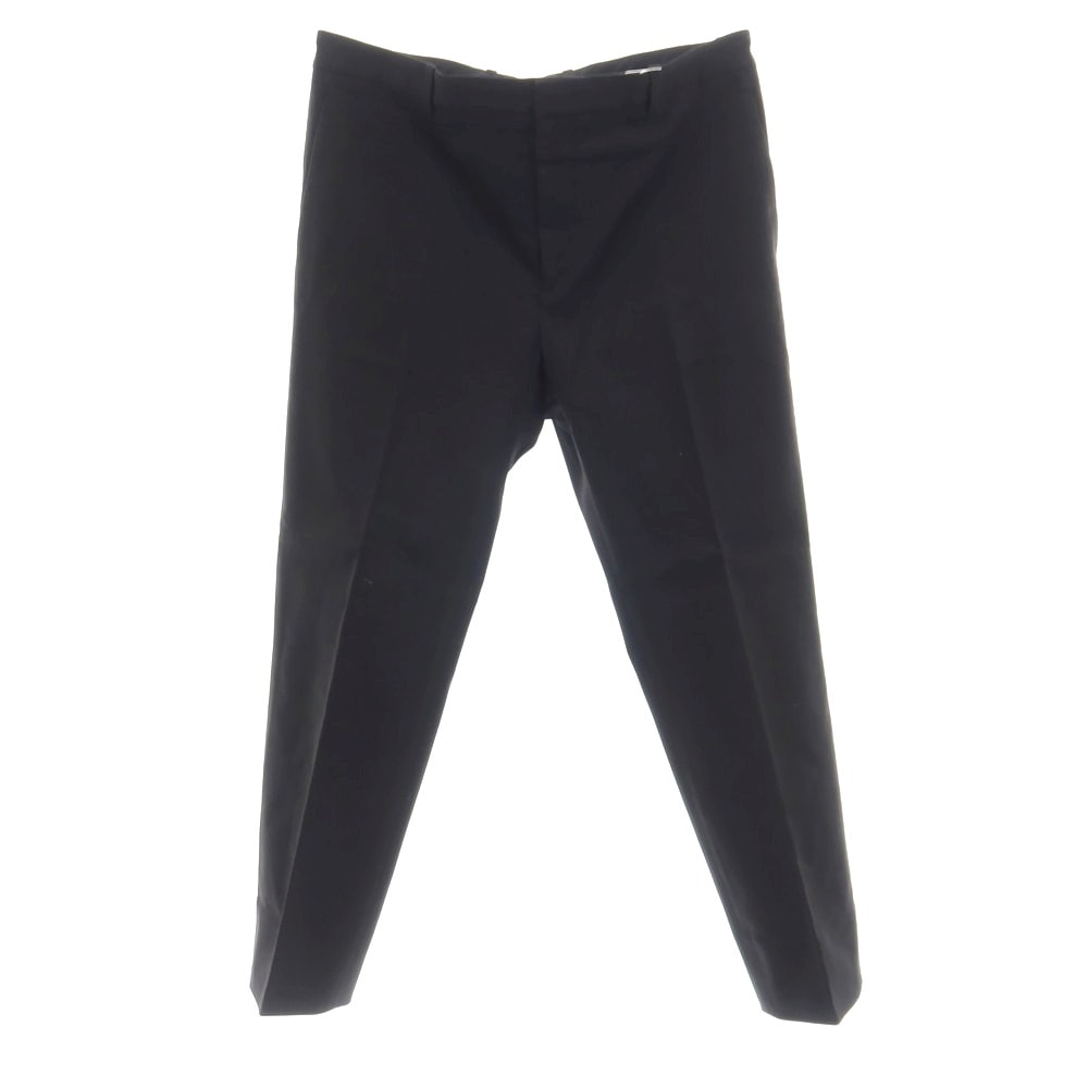 【中古】ジルサンダー JIL SANDER ストレッチ ツイルコットン カジュアルスラックスパンツ ブラック【サイズ50】【メンズ】