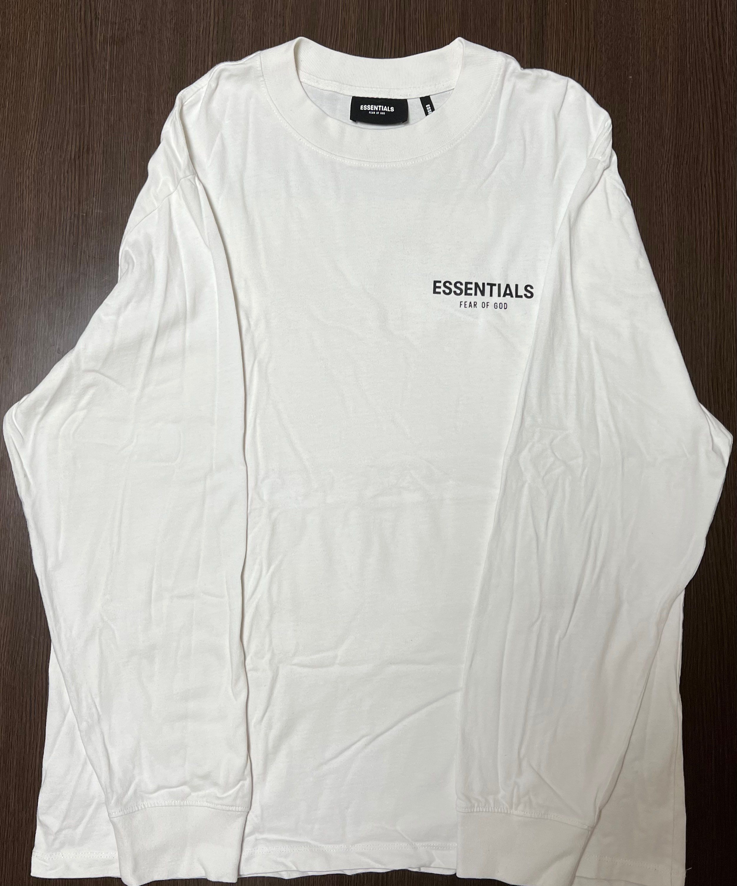 FEAR OF GOD ESSENTIALS Long Sleeve Photo T-shirt "White"
