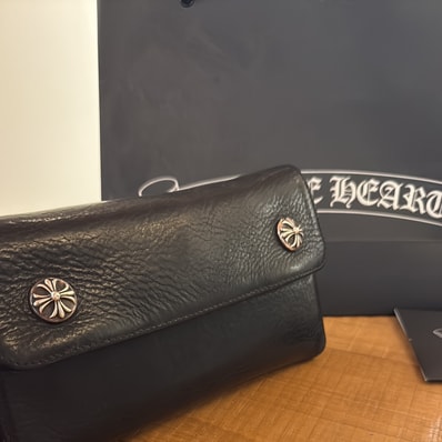Chrome Hearts Wave Wallet Leather "Black"