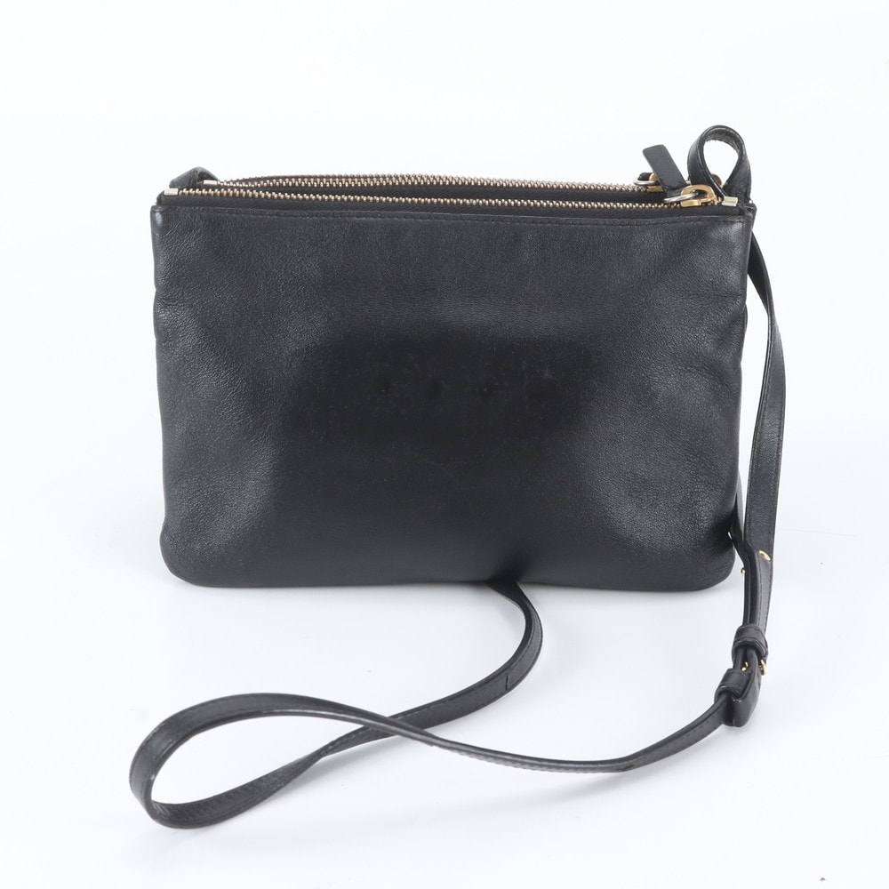■美品 セリーヌトリオ ショルダーバッグ レザー