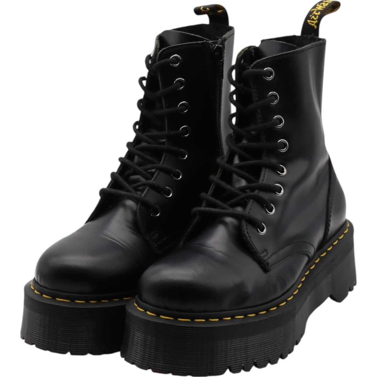 古着 ドクターマーチン Dr.Martens 厚底 サイドジップ 8ホールブーツ 4 レディース23.0cm相当/saa014160