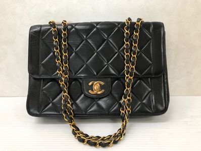 マトラッセ チェーンショルダーバッグ ラムスキン