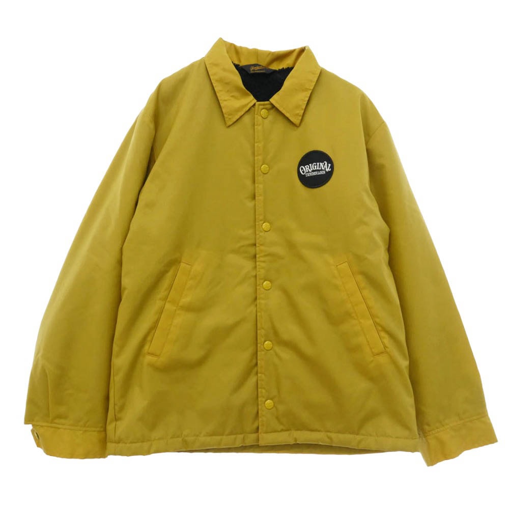 TENDERLOIN テンダーロイン 14AW T-COACH JKT ワッペン 内ボア ナイロン コーチジャケット イエロー系 XS【中古】