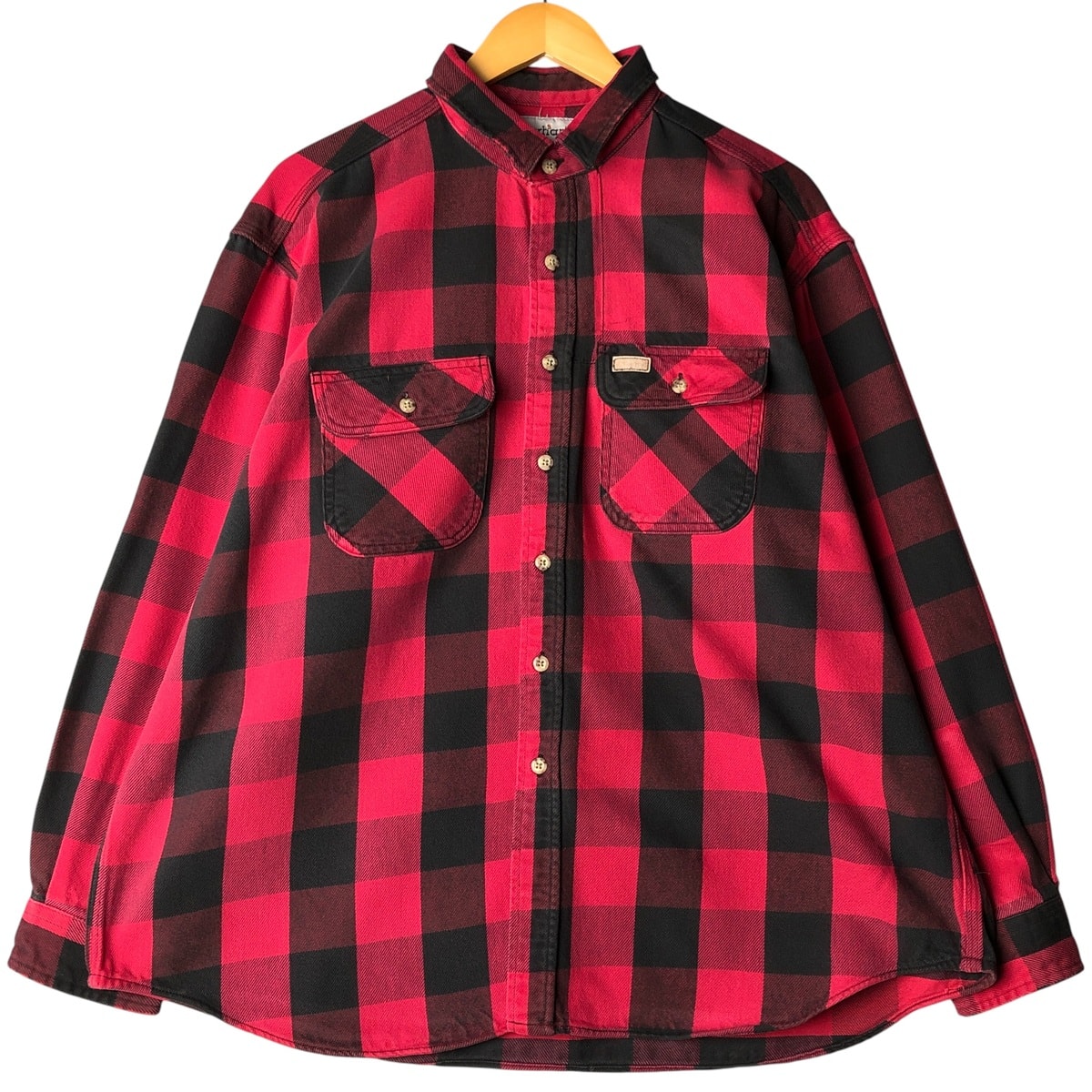 古着 カーハート Carhartt バッファローチェック 長袖 フランネルチェックシャツ メンズXL相当/eaa597603