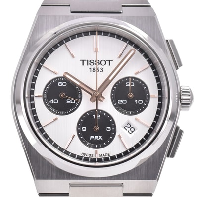 ティソ TISSOT T137.427.11.011.00 PRXクロノグラフ 自動巻き メンズ 極美品 箱付き C#147131