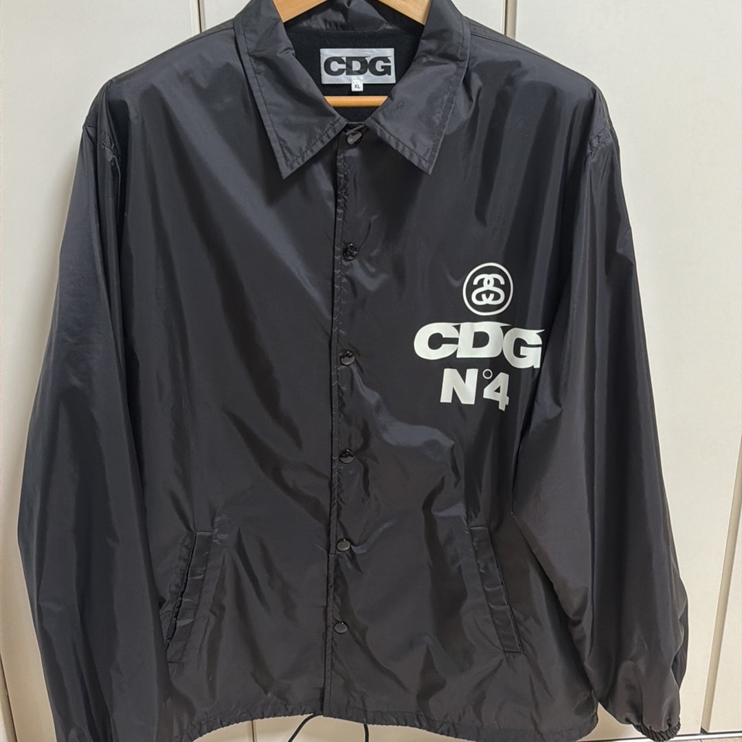 Stussy COMME des GARÇONS COACH JACKET "Black"