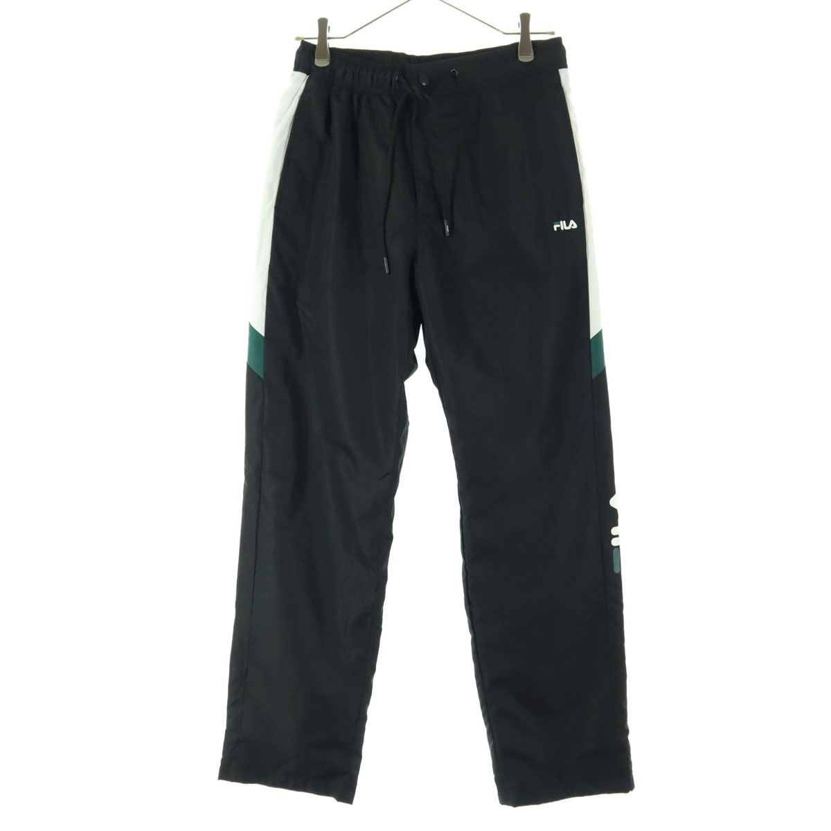 美品 FILA フィラ プリント トラックパンツ M ブラック