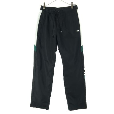 美品 FILA フィラ プリント トラックパンツ M ブラック