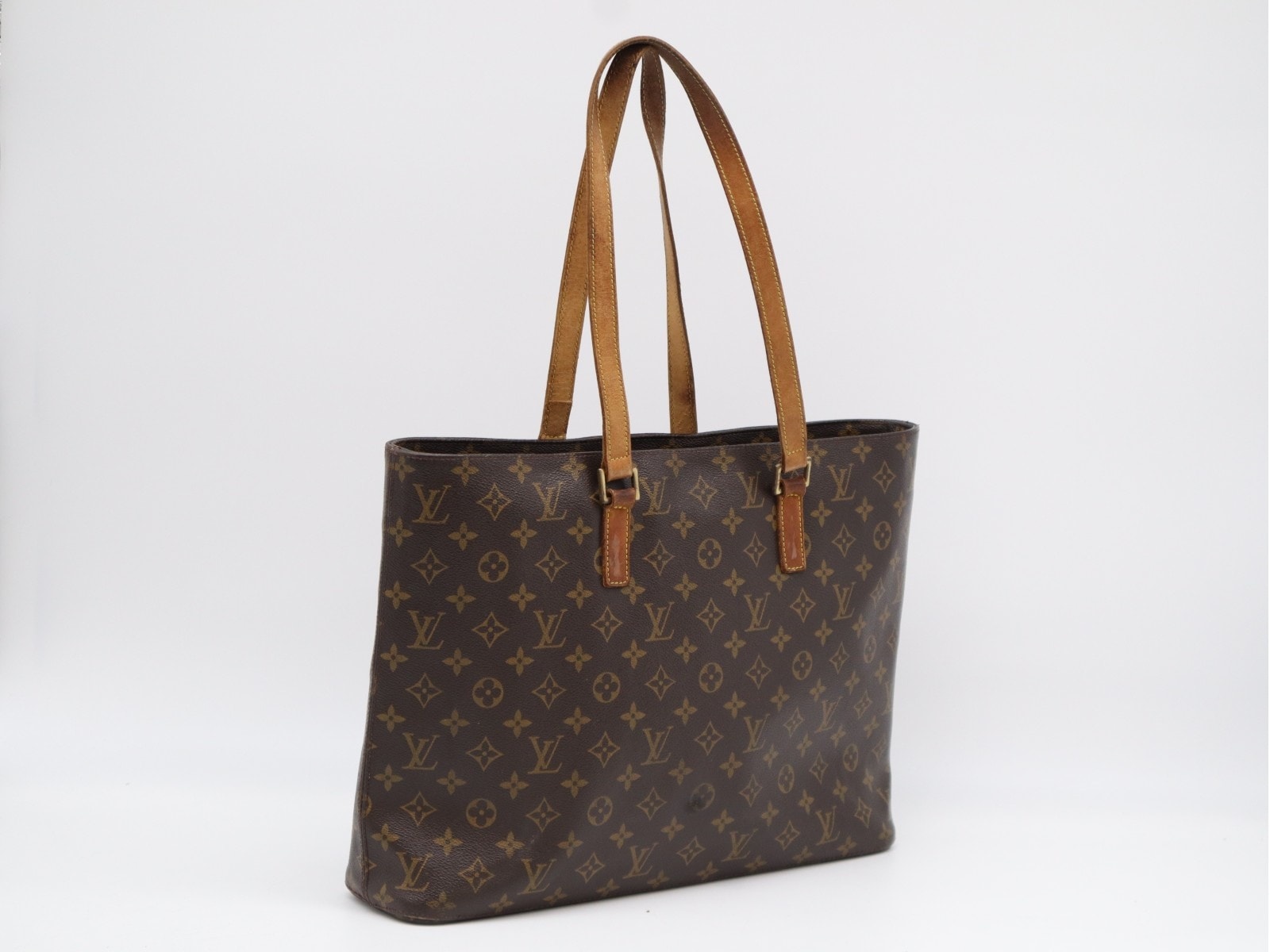 LOUIS VUITTON ルイ・ヴィトン モノグラム キャンバス ルコ M51155 ハンドバッグ ブラウン コーティングキャンバス レザー レディース