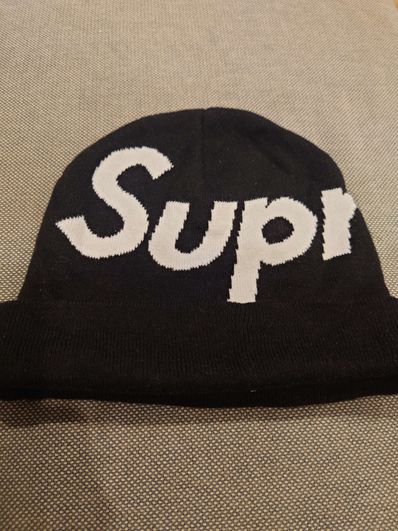 Supreme Big Logo Beanie "Black"