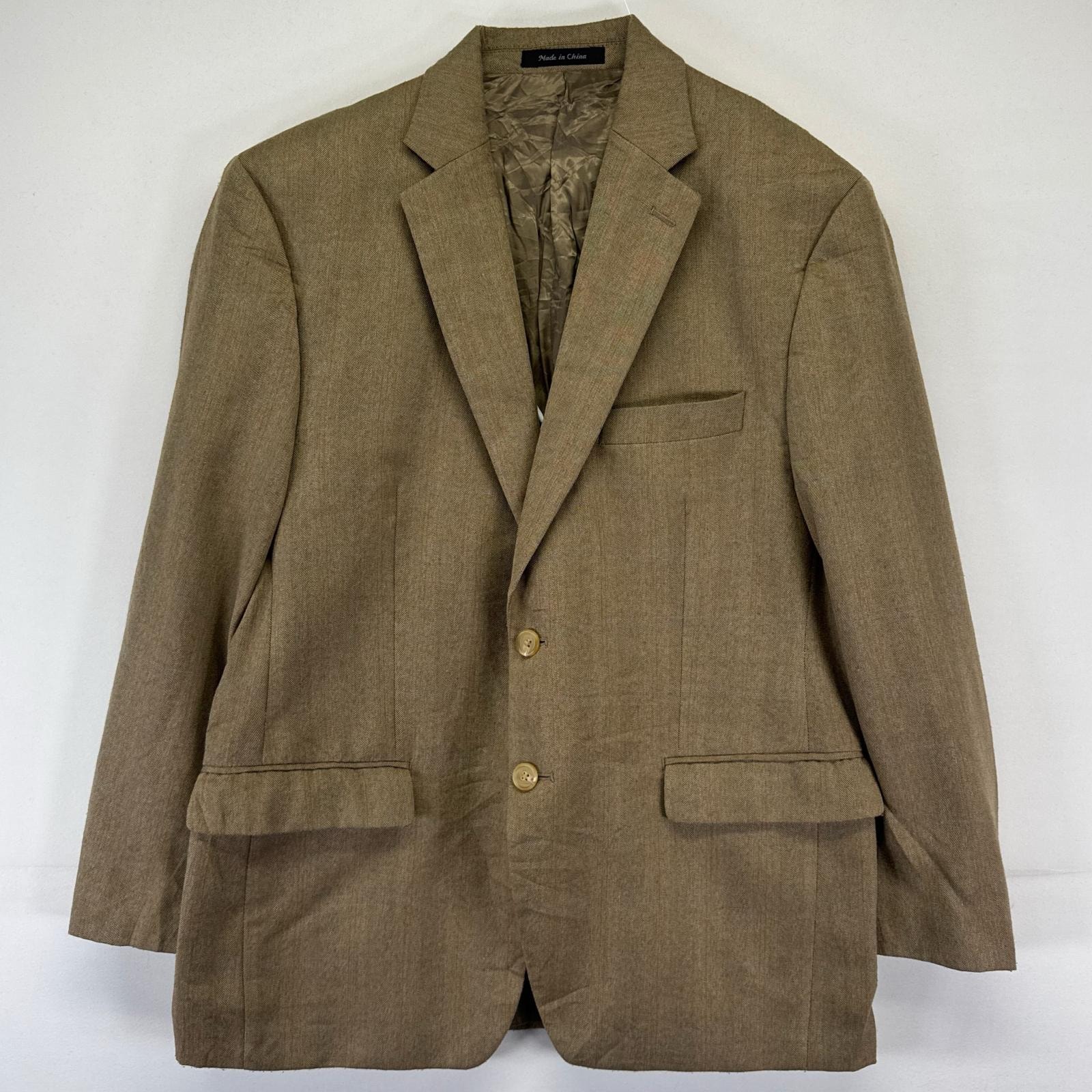 古着 ローレンラルフローレン LaurenRalphLauren ジャケット テーラード シングル 2つボタン チェック 40S ベージュ系 メンズ