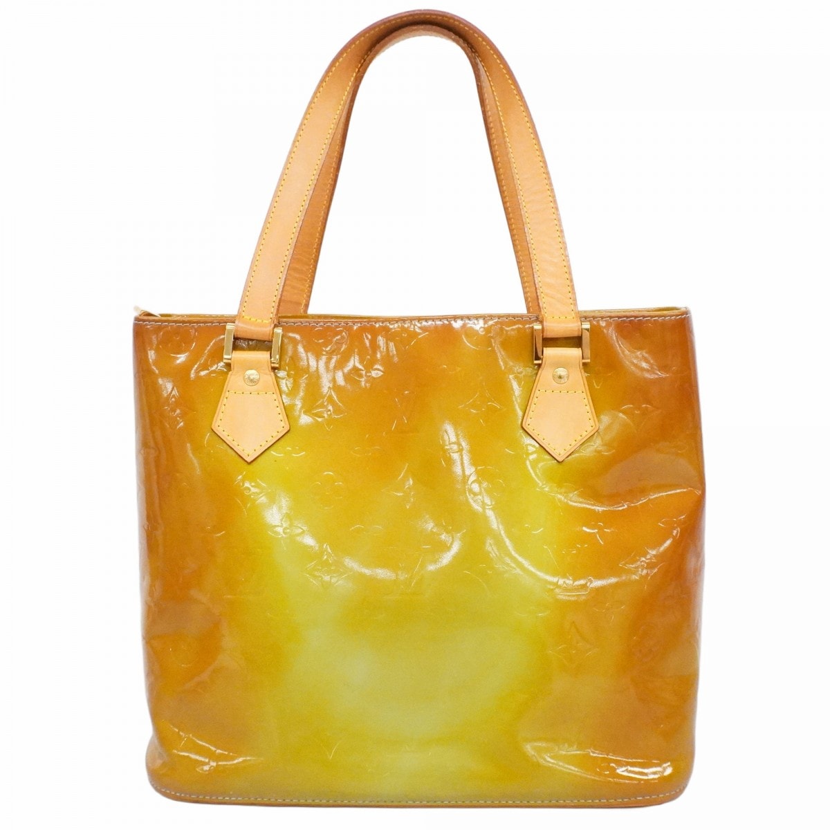 【6cd5214】ルイヴィトン トートバッグ ヴェルニ ヒューストン M91005 ベビーブルー【中古】レディース