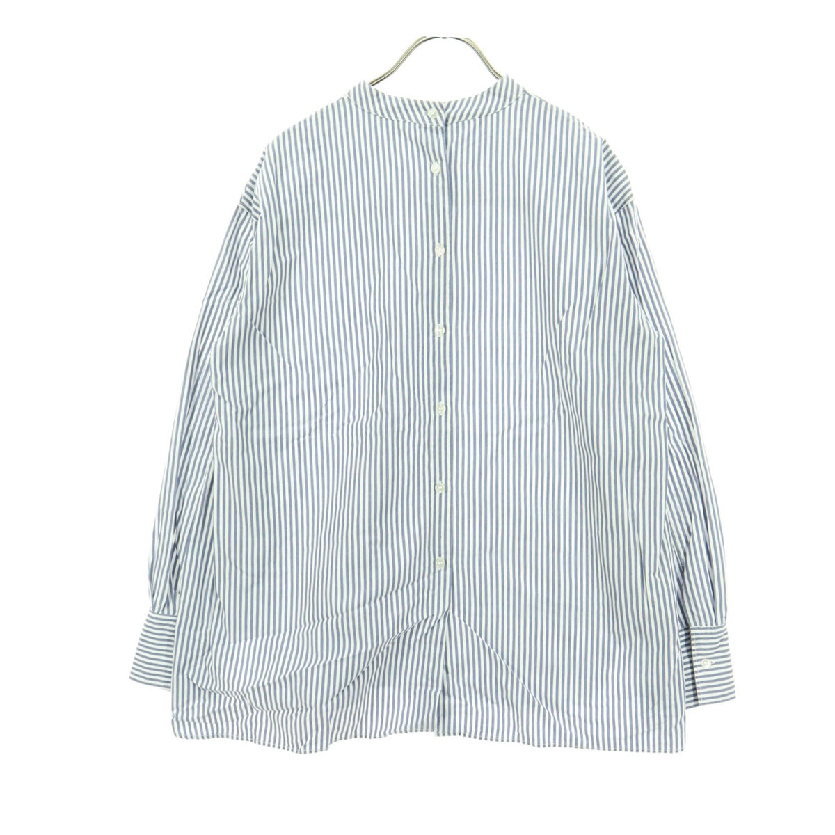 Mila Owen ミラオーウェン ストライプ柄 長袖 ブラウス ブルー系 09WFT225143