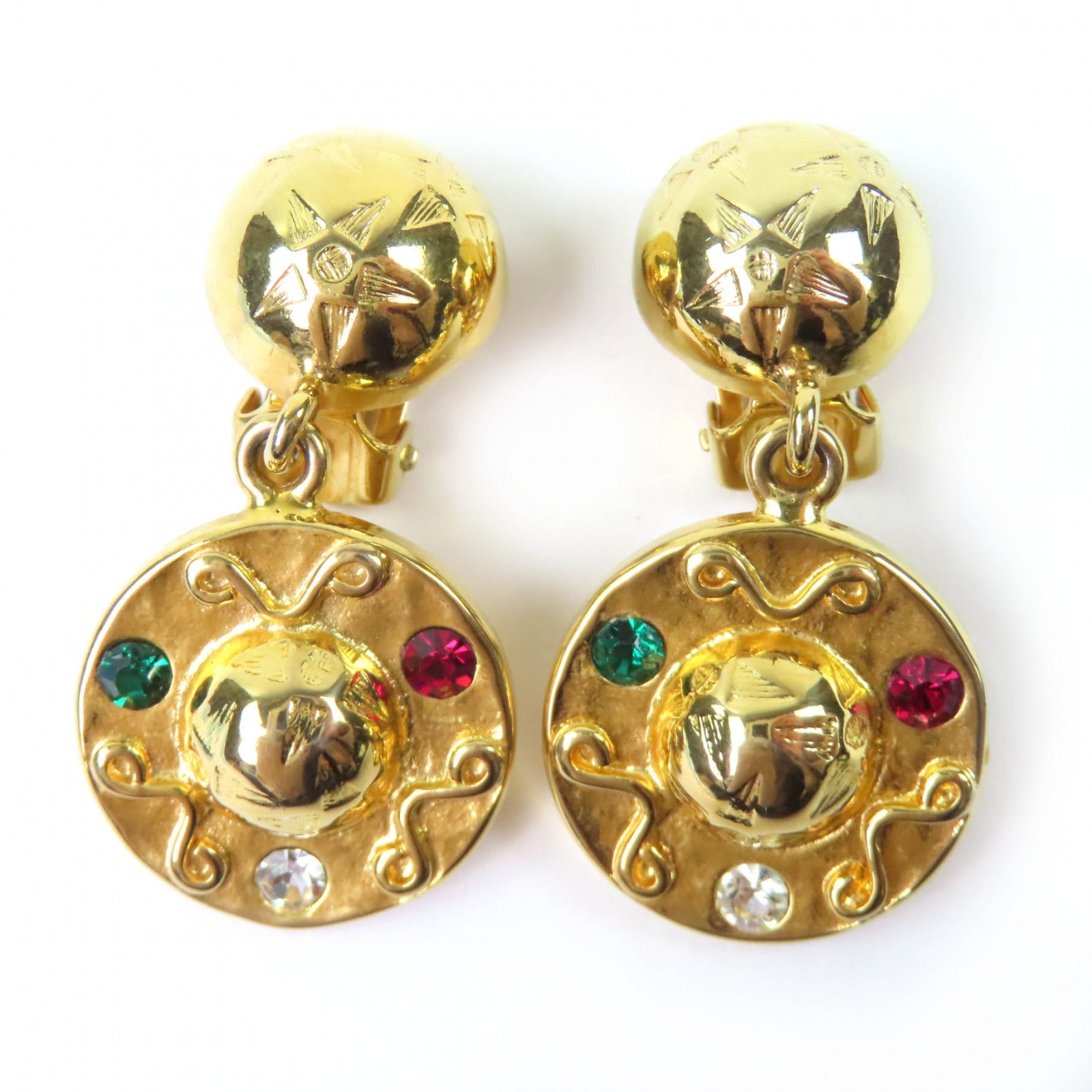 極美品 セリーヌ イヤリング ゴールド レディース