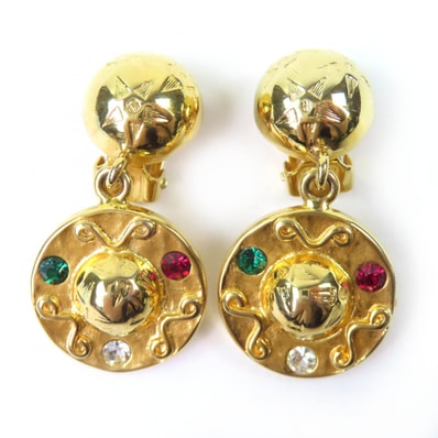 極美品 セリーヌ イヤリング ゴールド レディース