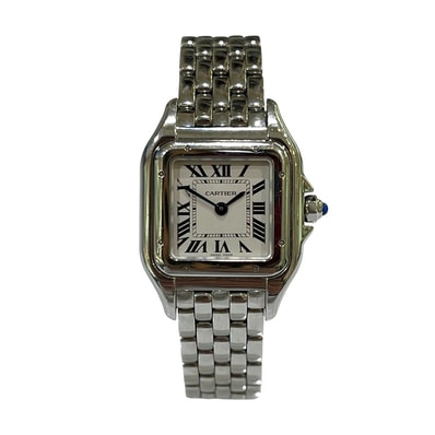 カルティエ CARTIER パンテールドゥカルティエ SM WAPN0006 クォーツ ウォッチ スクエアフェイス 腕時計 SS シルバー