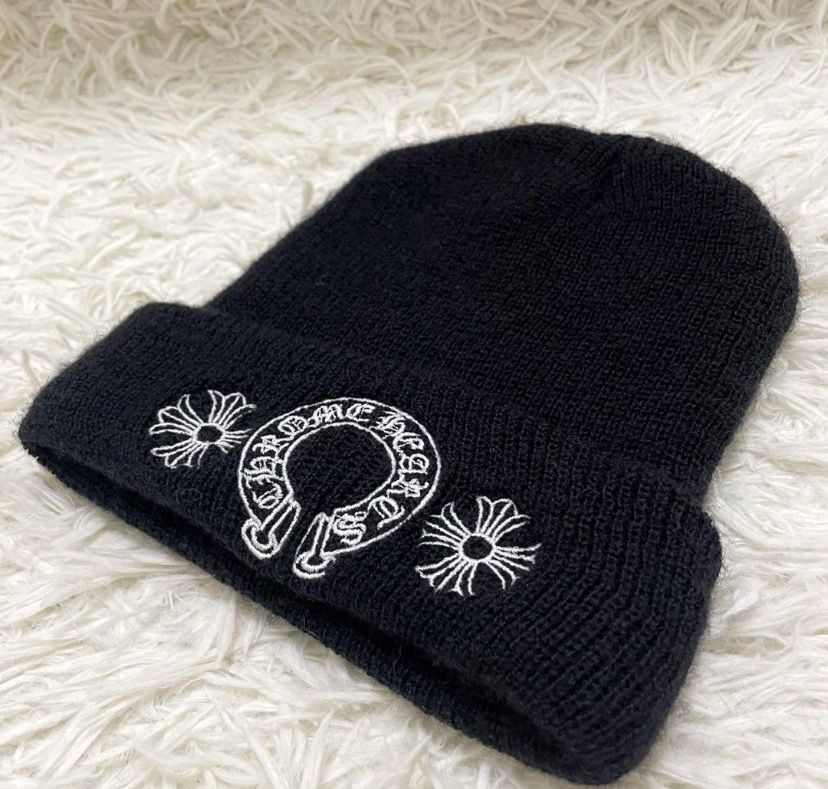Chrome Hearts Wool Watch Cap Horseshoe "Black"