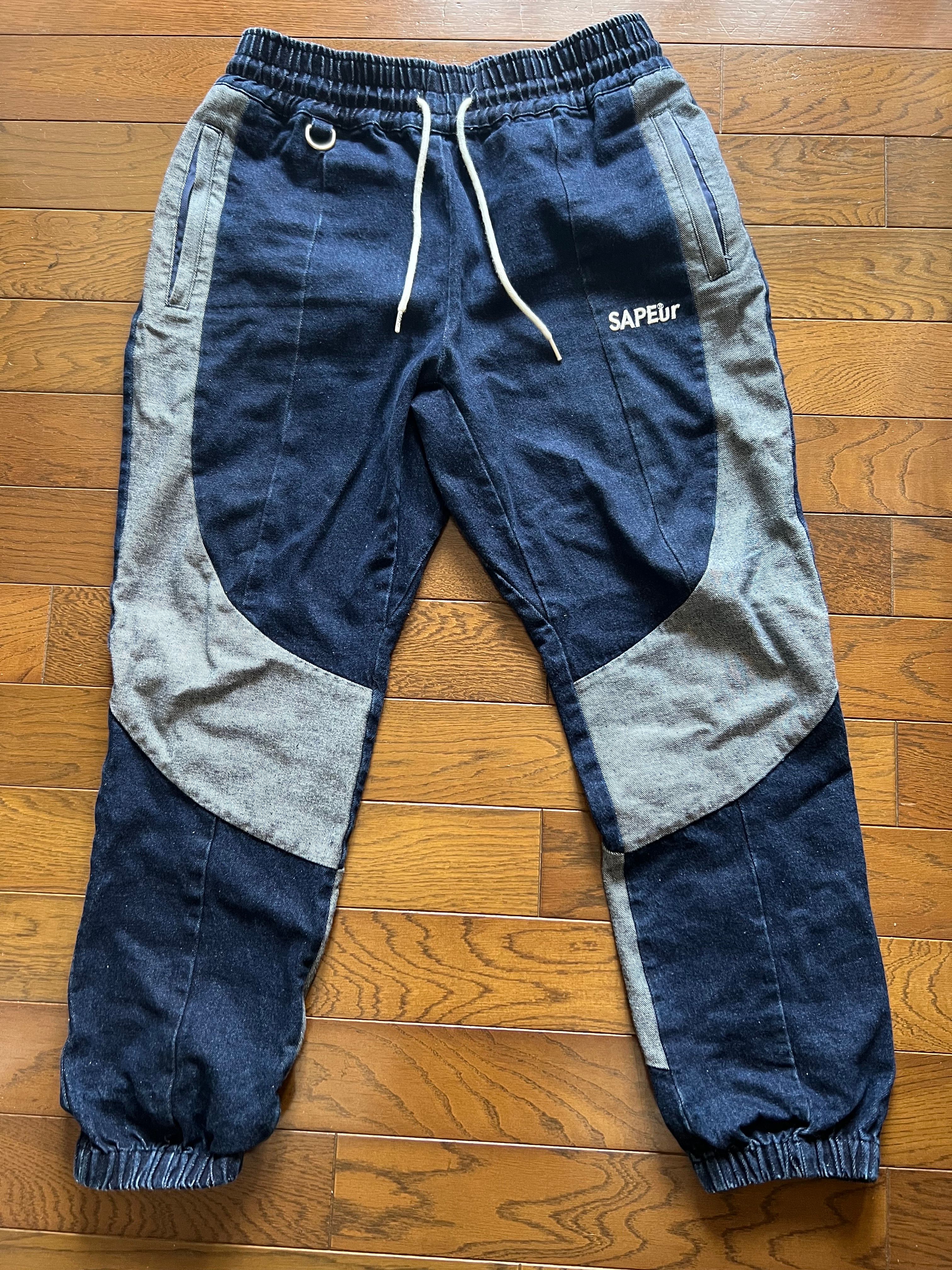 SAPEur DENIM TRACK PANTS "Indigo"