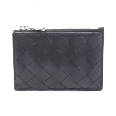ボッテガヴェネタ BOTTEGA VENETA イントレチャート キーポーチ コインケース 財布 レザー メンズ ブラック系 749439VCPQ38803 【新品】