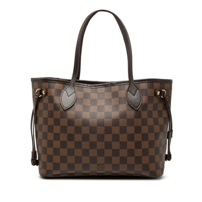 ルイ ヴィトン ダミエ ネヴァーフルPM トートバッグ ハンドバッグ N41359 エベヌ ブラウン PVC レザー レディース LOUIS VUITTON 【中古】