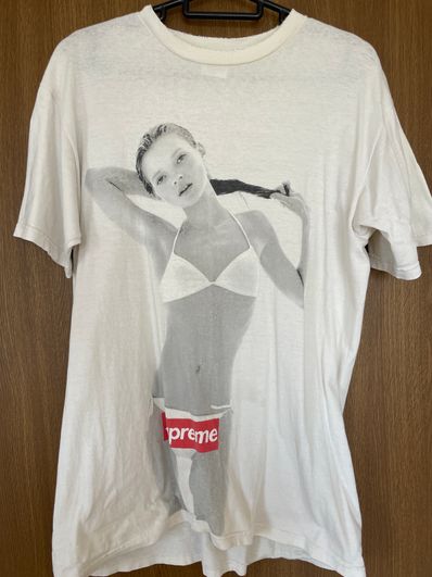 Supreme 10th Anniversary Kate Moss Tee "White"