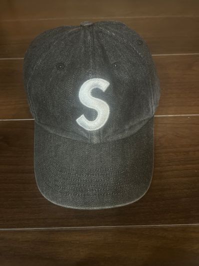 Supreme Kevlar Denim S Logo 6-Panel "Black"
