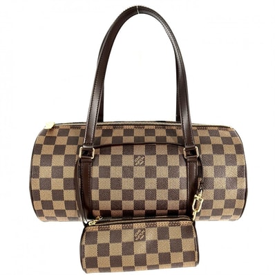 LOUIS VUITTON ルイヴィトン ハンドバッグ パピヨン30 肩掛け N51303 ダミエキャンバス ブラウン 茶 ゴールド金具 レディース 美品【中古品】