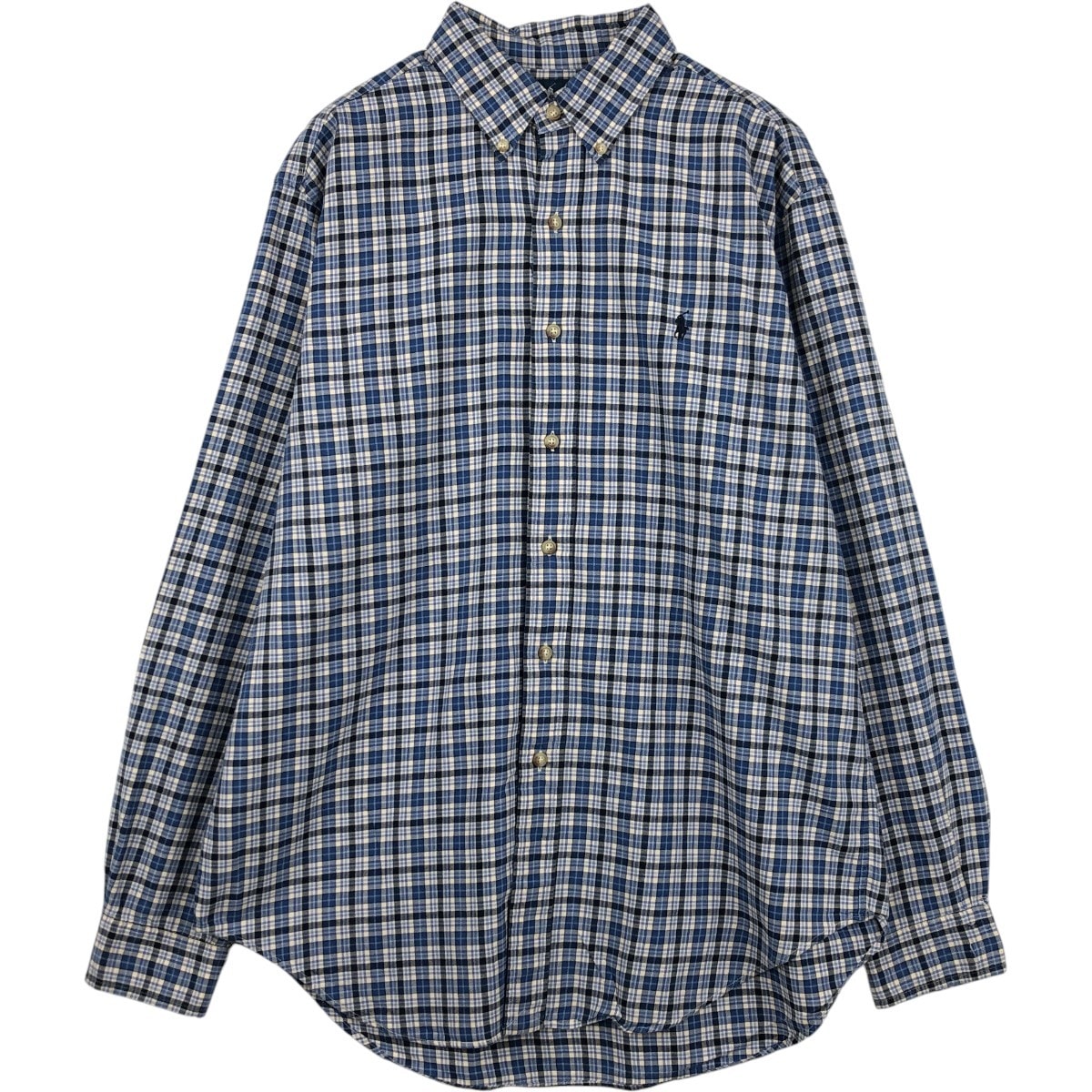 古着 ラルフローレン Ralph Lauren CLASSIC FIT 長袖 ボタンダウンチェックシャツ メンズL相当/eaa676705
