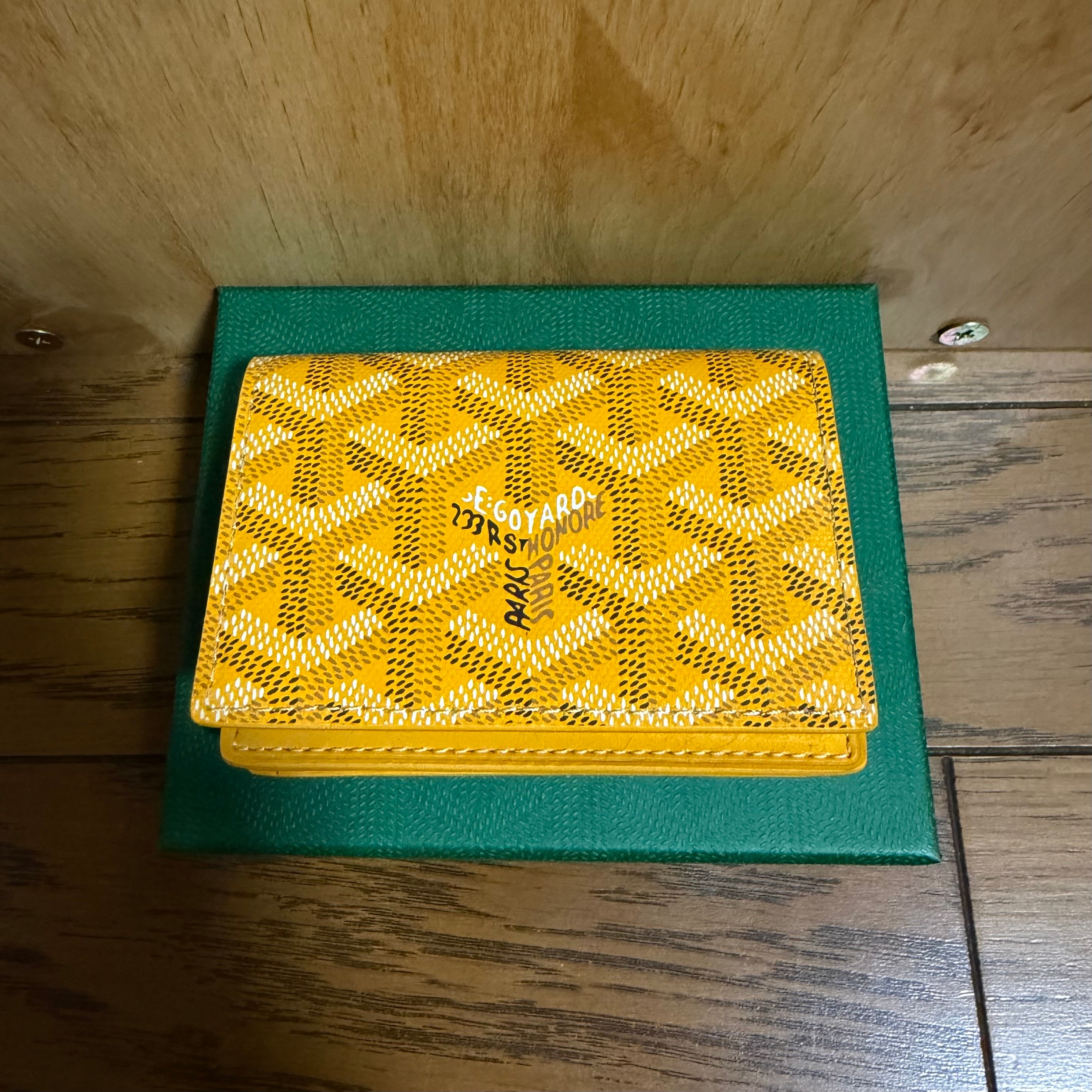 Goyard Malesherbes Card Wallet "Yellow"