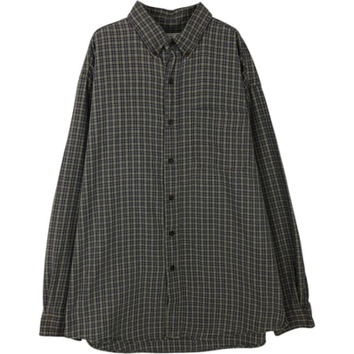 古着 70~80年代 エルエルビーン L.L.Bean 長袖 ボタンダウンチェックシャツ USA製 メンズL相当 ヴィンテージ/eaa646614