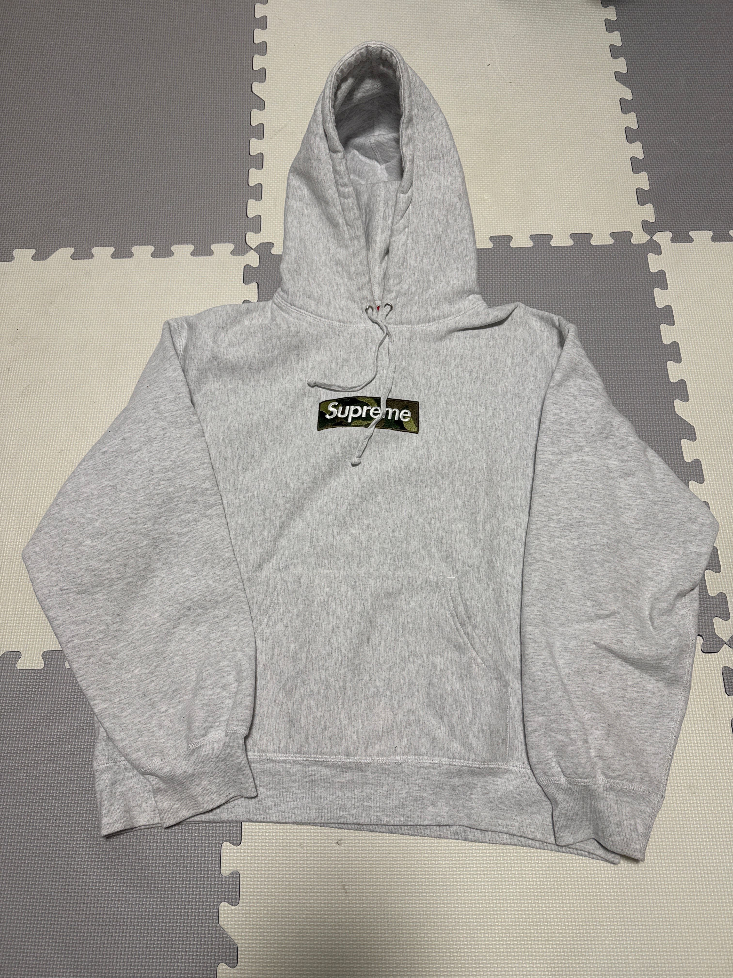 Supreme Box Logo Hooded Sweatshirt "Ash Grey" (23FW)