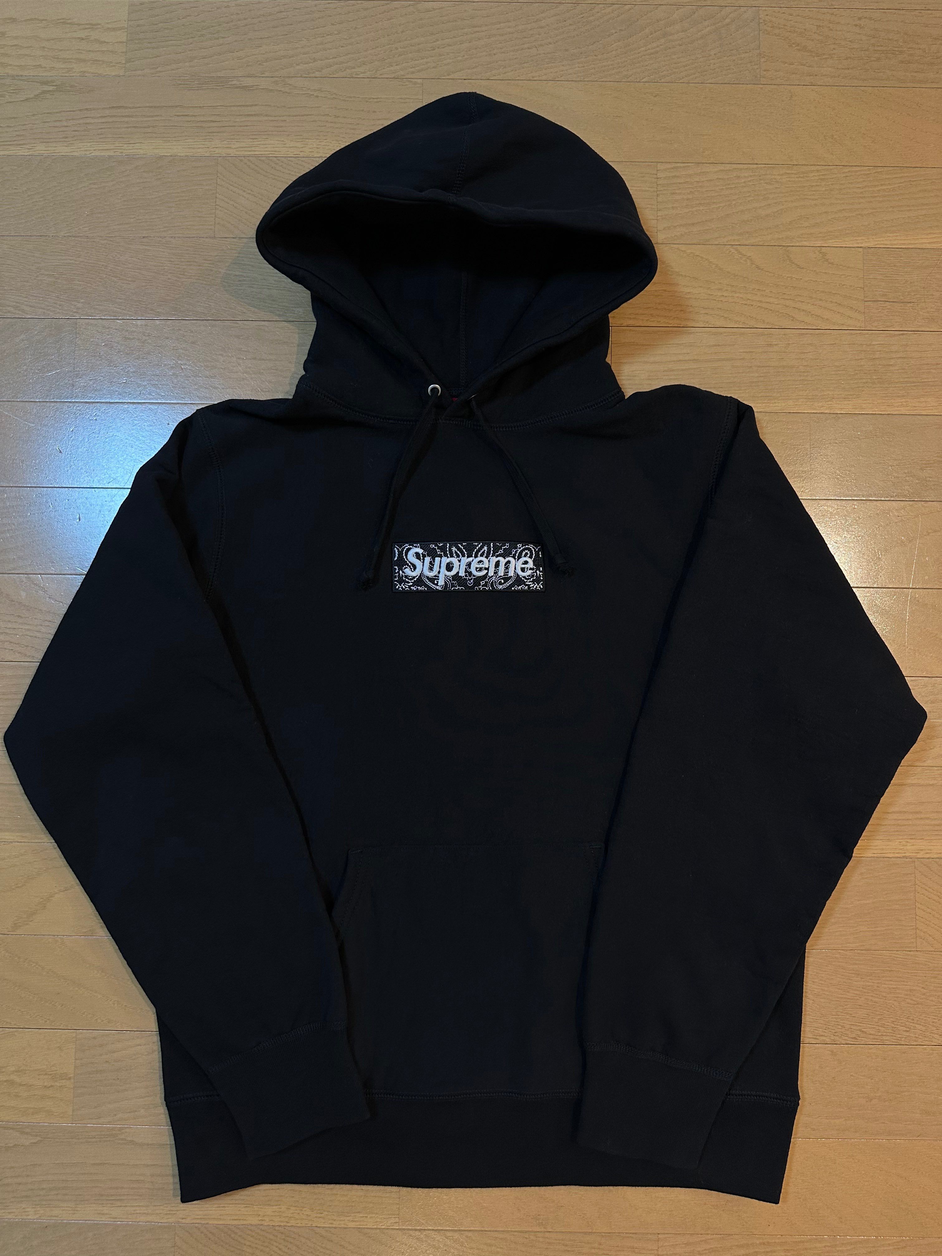 Supreme Bandana Box Logo Hooded Sweatshirt "Black"