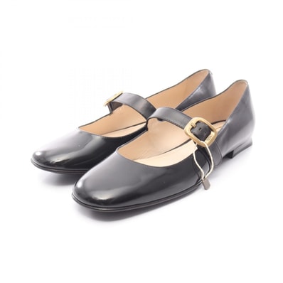 トッズ TOD'S ストラップパンプス 靴 レザー レディース ブラック系 【中古】