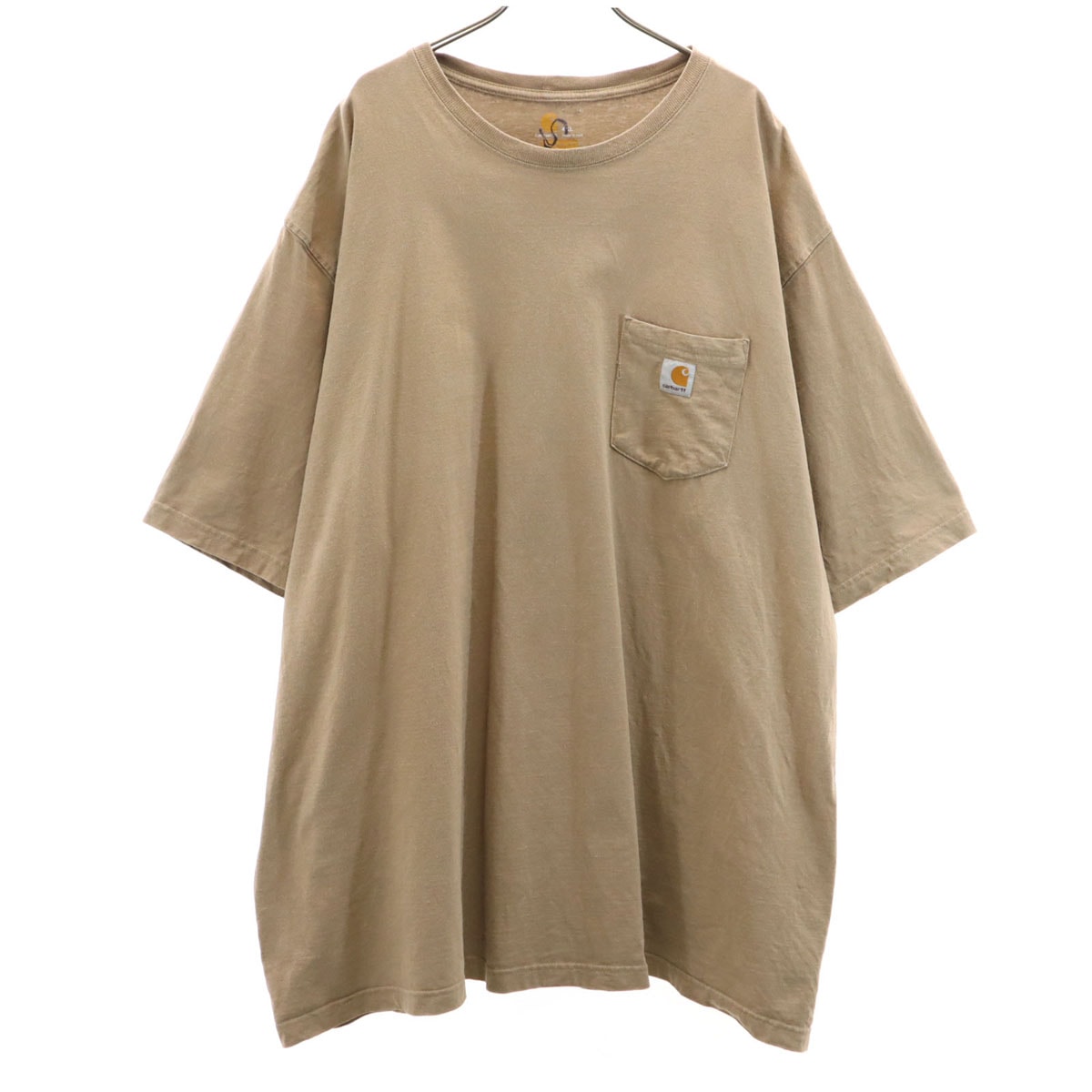 Carhartt カーハート K87 半袖 Tシャツ 4XL ブラウン系 ビッグサイズ 無地 ポケT