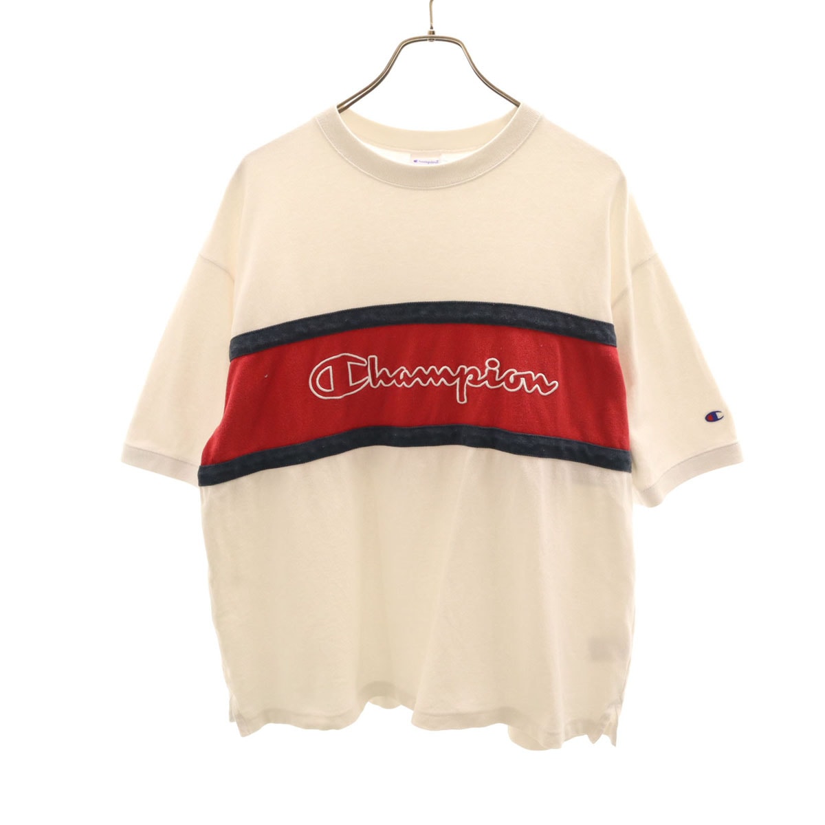 Champion チャンピオン 半袖 Tシャツ S ホワイト 鹿の子地