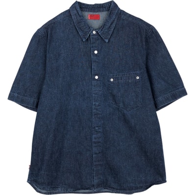 古着 リーバイス Levi's RED TAB ユーロモデル デニム 半袖 ワークシャツ メンズL相当/eaa659140